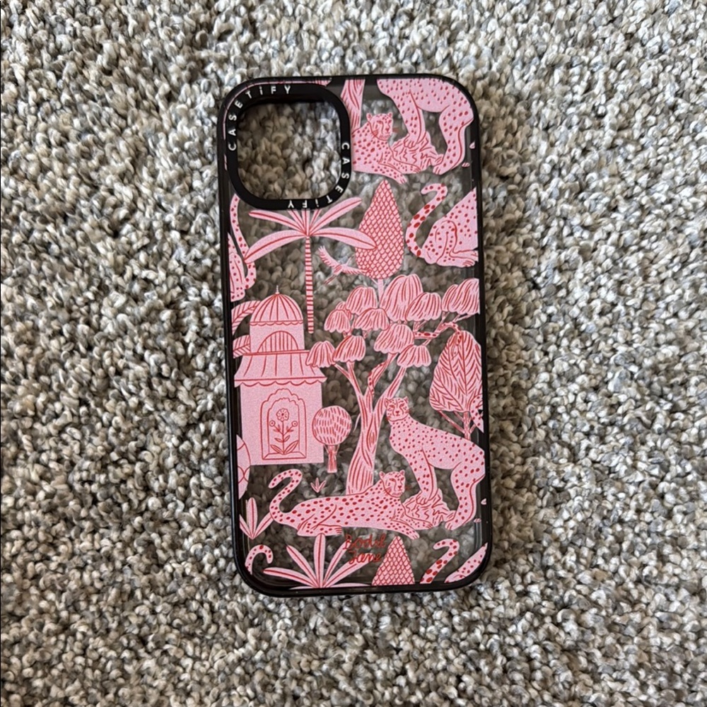 CHEETAH PINK PARADISE casetify iPhone 13 case